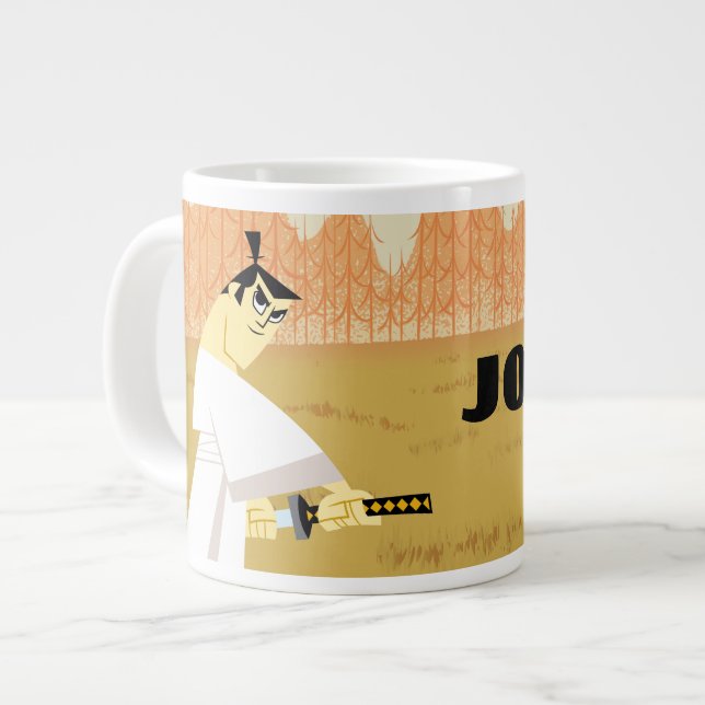 Taza De Café Gigante Samurai Jack Drawing Sword (Izquierda)