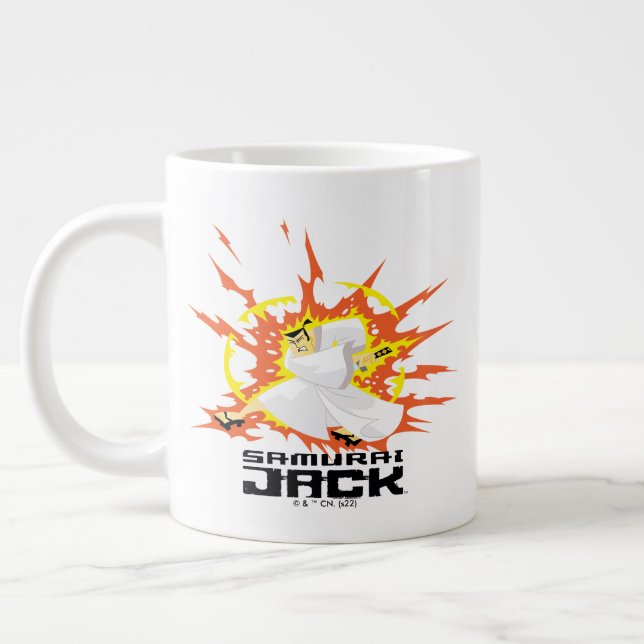 Taza De Café Gigante Samurai Jack Energy Graphic (Izquierda)