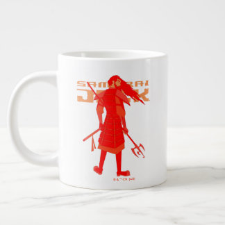 Taza De Café Gigante Samurai Jack Red Warrior Graphic