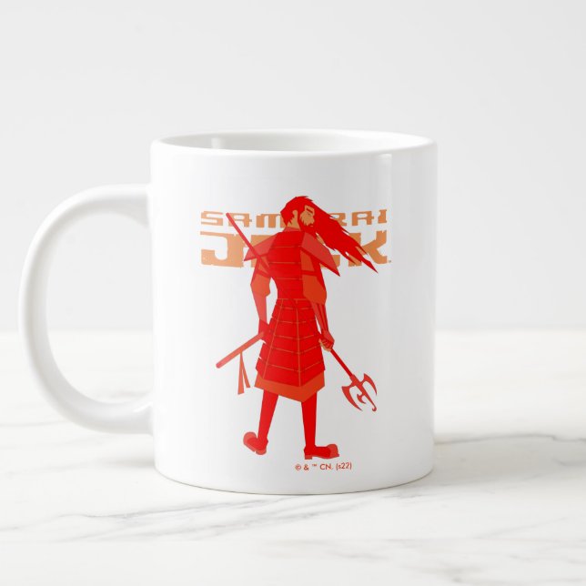 Taza De Café Gigante Samurai Jack Red Warrior Graphic (Izquierda)