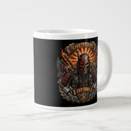 Taza De Café Gigante Samurái Oni Motociclista, Vive Para Montar Est 196