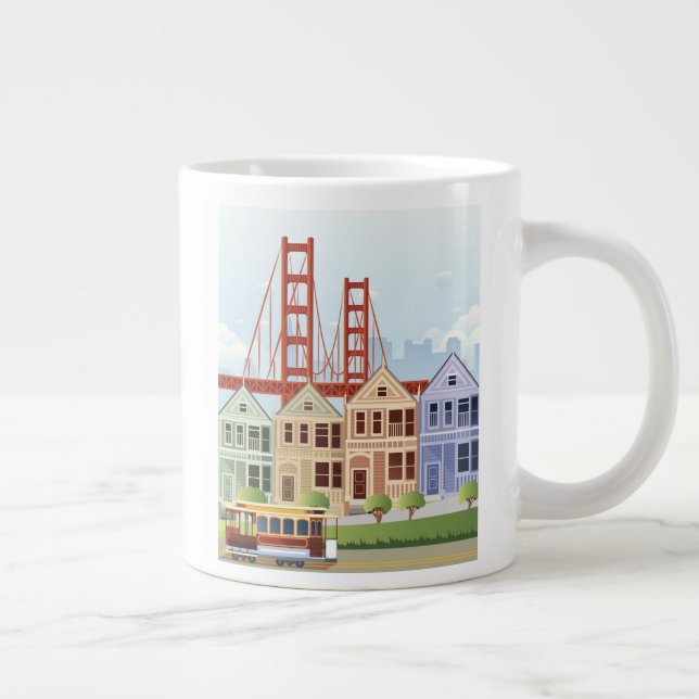 Taza De Café Gigante San Francisco| Las Damas Pintadas (Derecha)