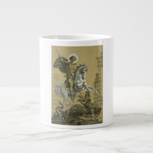 Taza De Café Gigante San Jorge – Arte "Sunburst Gold" Premium