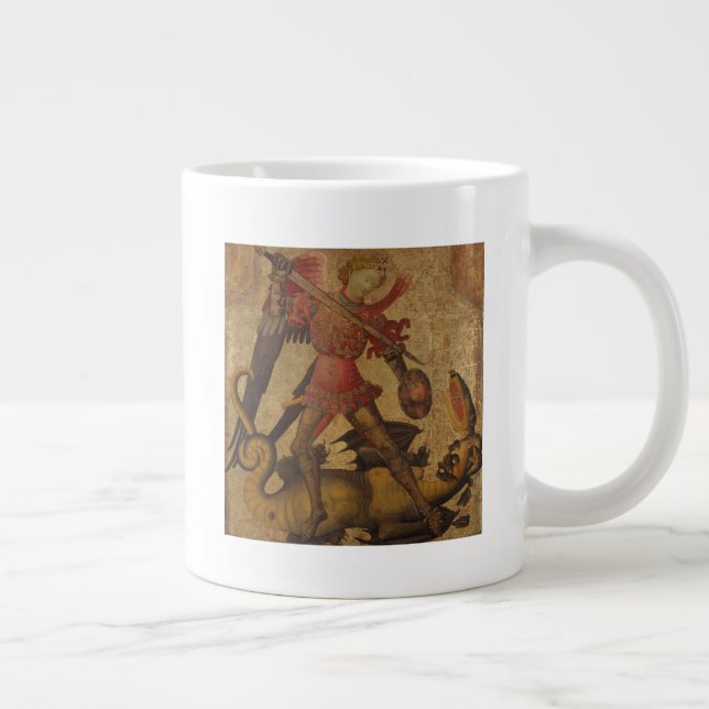 Taza De Café Gigante San Miguel y el dragón (Derecha)