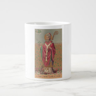 Taza De Café Gigante San Patricio de Irlanda Arte Céltico Sagrado
