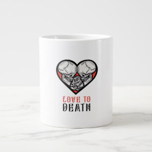 Taza De Café Gigante San Valentín estético hasta la muerte