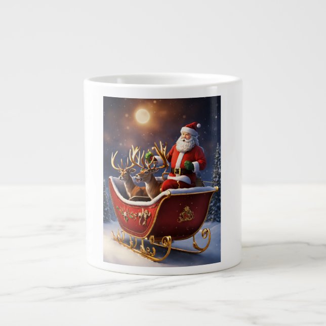 Taza De Café Gigante Santa Claus Mug (Frente)