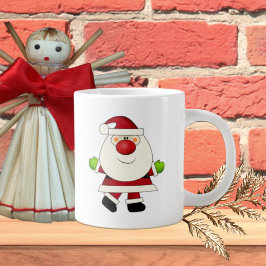 Taza De Café Gigante Santa de la nariz roja