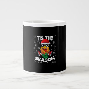 Taza De Café Gigante Santa de Piña al Revés Es la Temporada de Navidad