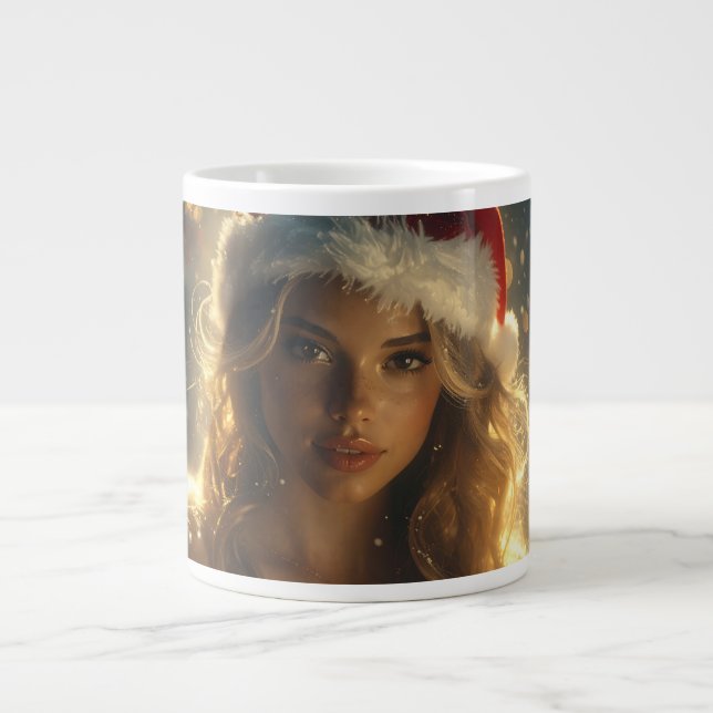 Taza De Café Gigante Santa Girl (Frente)