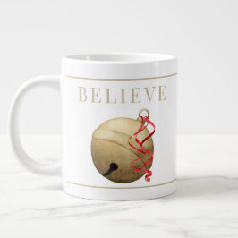 Taza De Café Gigante Santa JINGLE BELL, CREE Coffe gigante de la tipogr