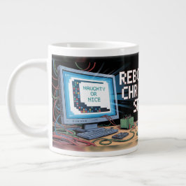 Taza De Café Gigante Santa Tech Support