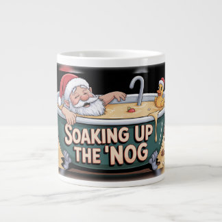 Taza De Café Gigante Santa's Eggnog Spa