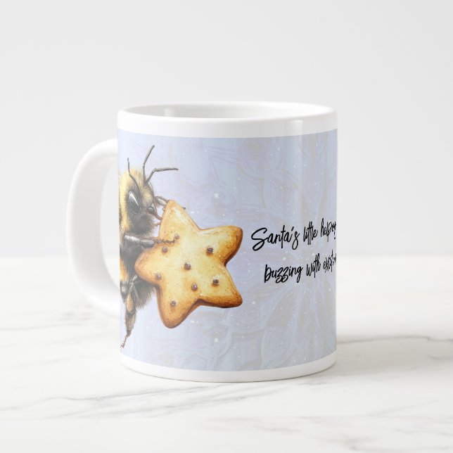Taza De Café Gigante Santa's Little Helpers Are Buzzing With Excitement (Izquierda)