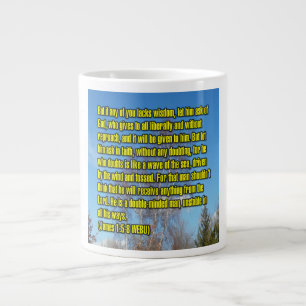 Taza De Café Gigante Santiago 1:5-8 WEBU Mug