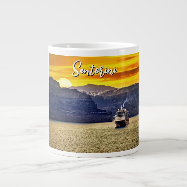 Taza De Café Gigante Santorini (Frente)