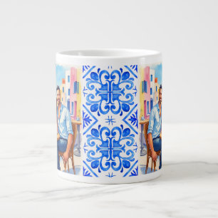 Taza De Café Gigante Santorini,Getaway griego,romántico