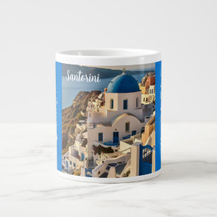 Taza De Café Gigante Santorini, Una Mug Especializada En Paraíso Griego