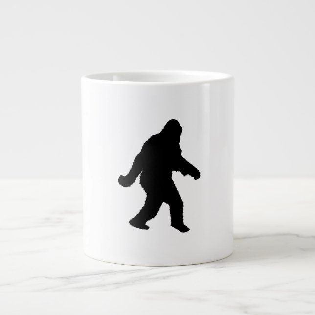 Taza De Café Gigante Sasquatch Squatchin' Silhouette (Frente)