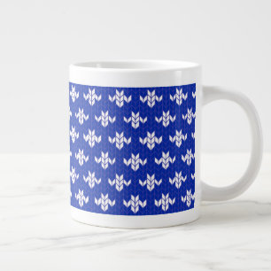 Taza De Café Gigante SCANDIA BLUE KNIT Big Mug
