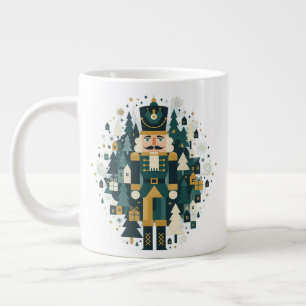 Taza De Café Gigante Scandinavian Christmas Nutcracker