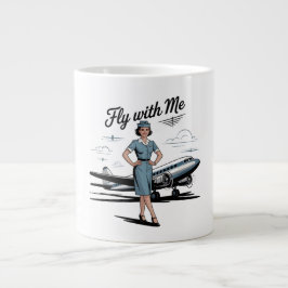 Taza De Café Gigante Scandinavian stewardess Specialty Mug
