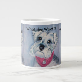 TAZA DE CAFÉ GIGANTE SCHNAUZER GRIS MINIATURA