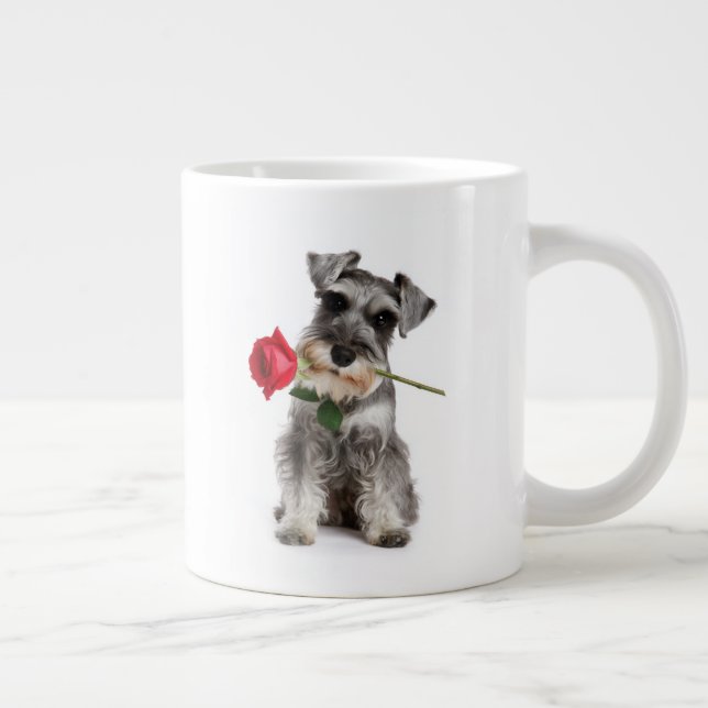 Taza De Café Gigante Schnauzer Love (Derecha)