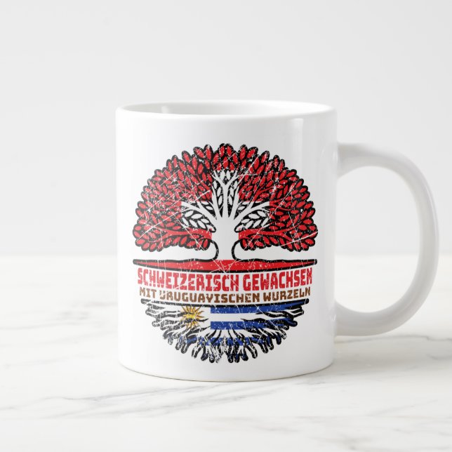 Taza De Café Gigante Schweizer Schweiz Baum Wurzel (Derecha)