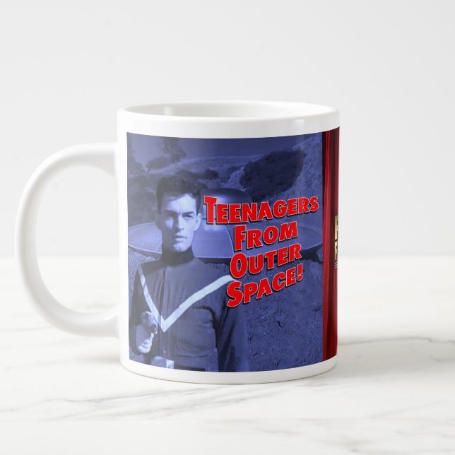 Taza De Café Gigante ¡Sci Fi B Movie Mug! (Izquierda)