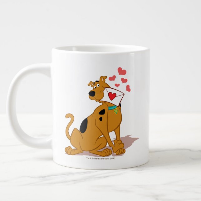 Taza De Café Gigante Scooby-Doo - Con Sobre De San Valentín (Izquierda)