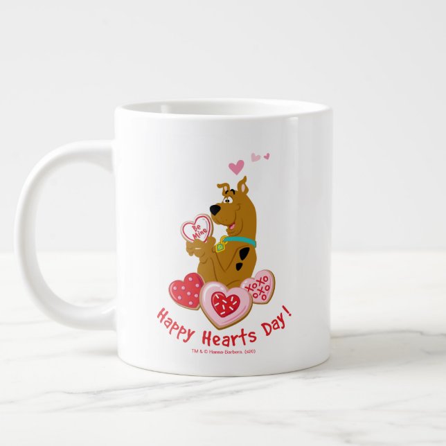 Taza De Café Gigante Scooby-Doo - Feliz Día del Corazón (Izquierda)