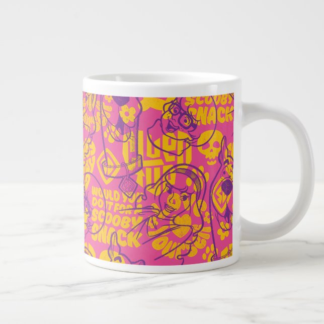 Taza De Café Gigante Scooby-Doo | Funky Flower Pattern (Derecha)