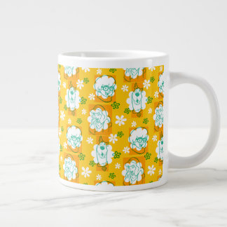 Taza De Café Gigante Scooby-Doo | Patrón floral de caracteres