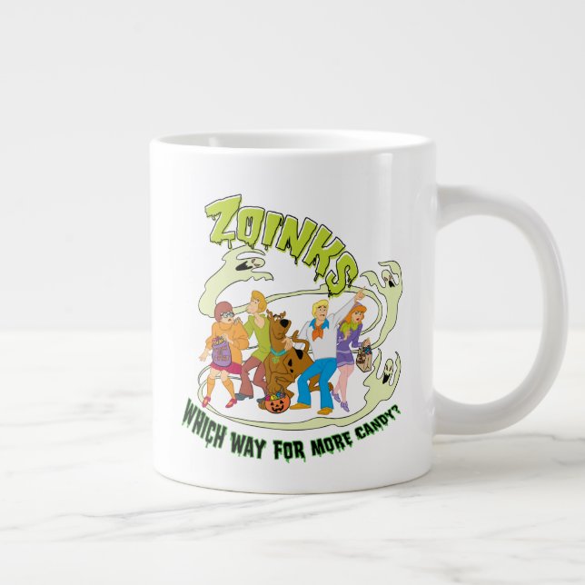 Taza De Café Gigante Scooby-Doo | Zoinks ¿Qué camino para más dulces? (Derecha)