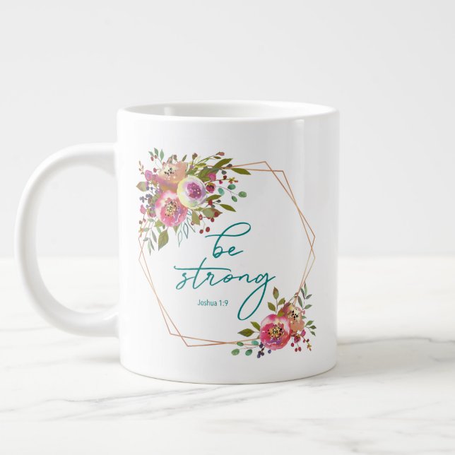 Taza De Café Gigante Sé Fuerte (Izquierda)