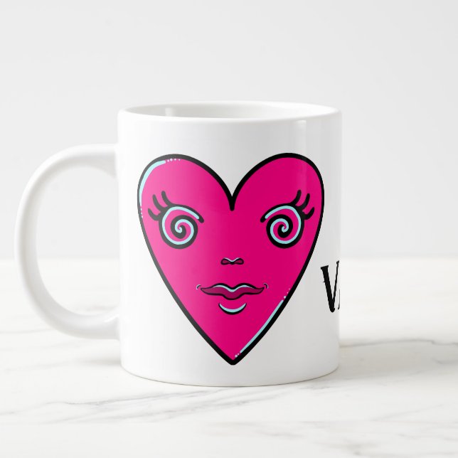 Taza De Café Gigante Sé mi Valentín (Izquierda)