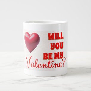 Taza De Café Gigante Sé mi Valentín