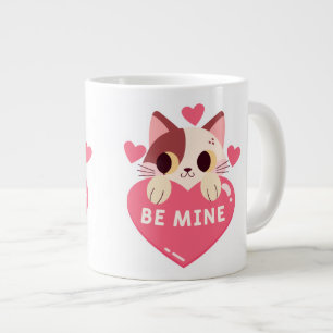 Taza De Café Gigante Sé Mía Gatita Linda 
