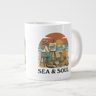 Taza De Café Gigante Sea and Soul Dream