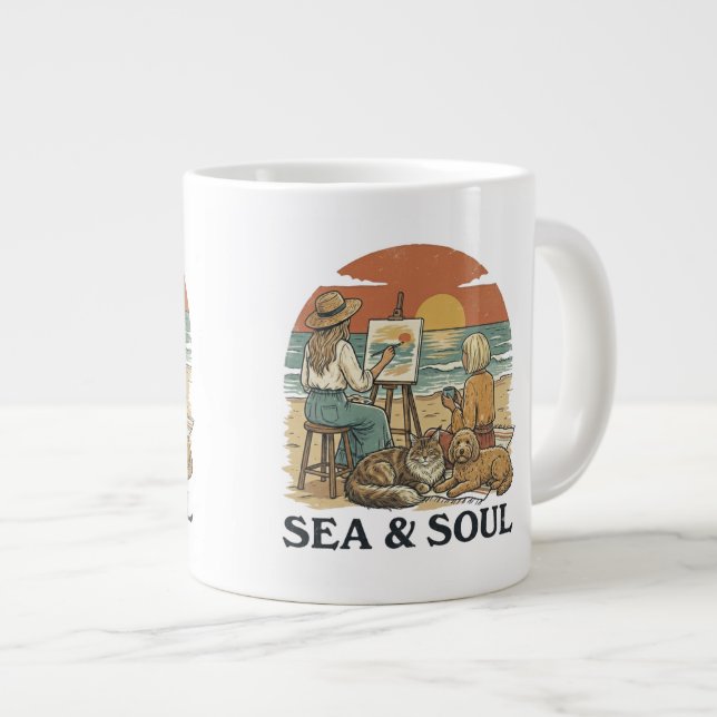 Taza De Café Gigante Sea and Soul Dream (Derecha)