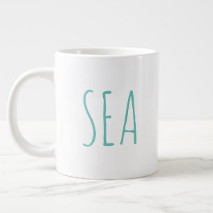 Taza De Café Gigante "Sea" Sencilla y moderna casa de campo