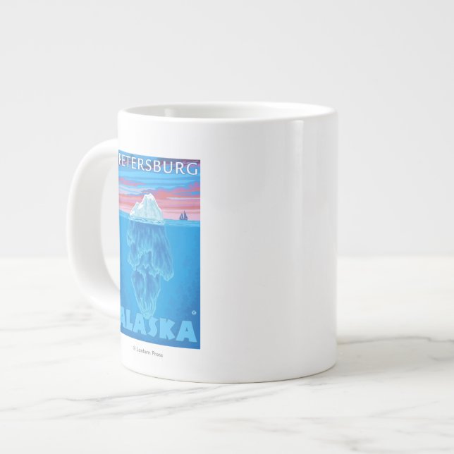 Taza De Café Gigante Sección representativa del iceberg - Petersburgo, (Izquierda)