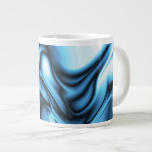 Taza De Café Gigante Seda Azul