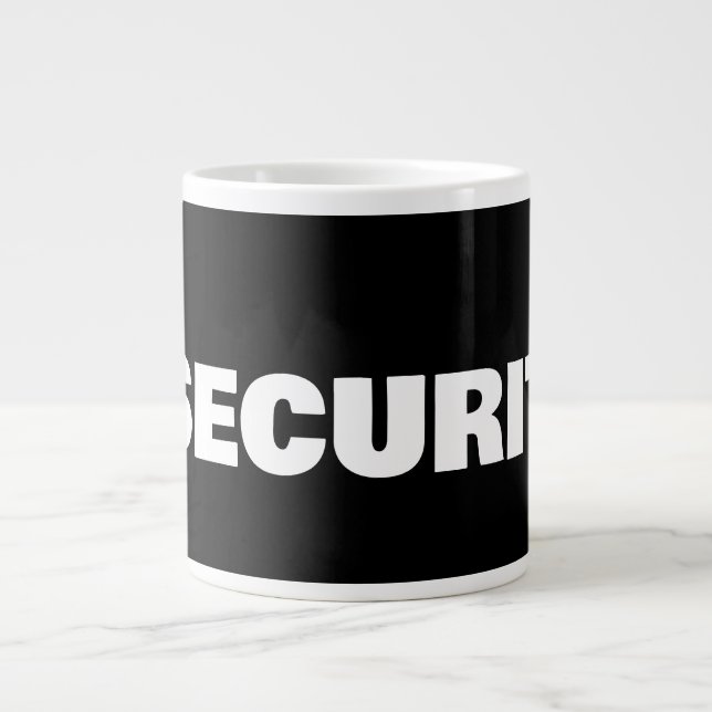 Taza De Café Gigante Seguridad (Frente)