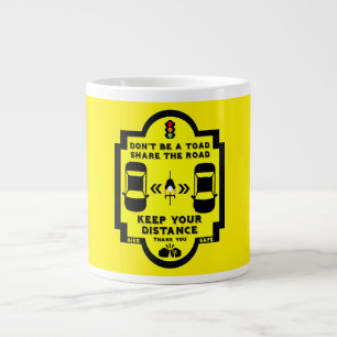 Taza De Café Gigante Seguridad vial en bicicleta