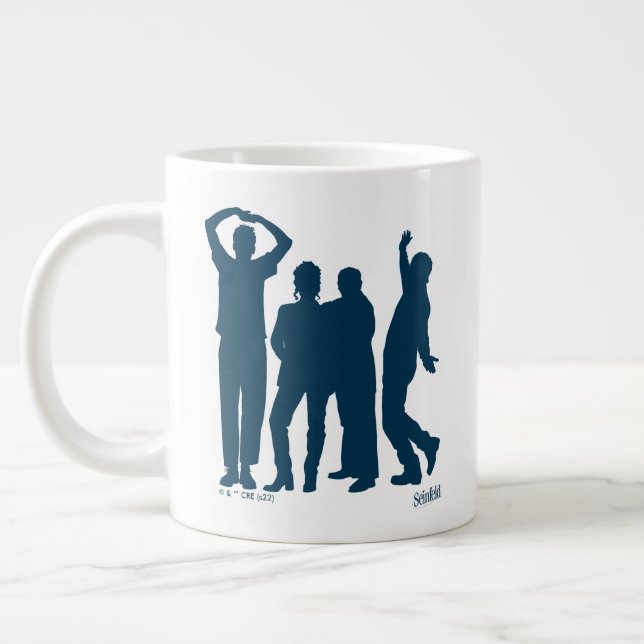 Taza De Café Gigante Seinfeld | Gráfico de silueta de grupo (Izquierda)