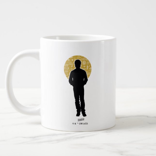 Taza De Café Gigante Seinfeld | Jerry Seinfeld Silhouette (Izquierda)
