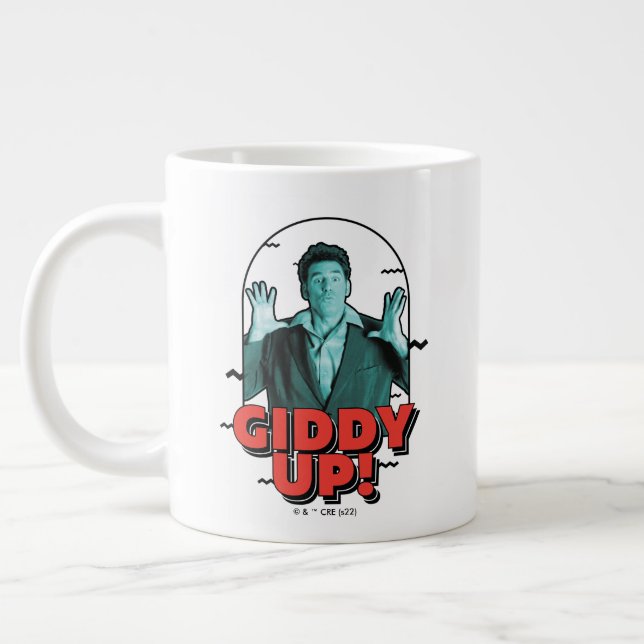 Taza De Café Gigante Seinfeld | Kramer - ¡Giddy Up! (Izquierda)