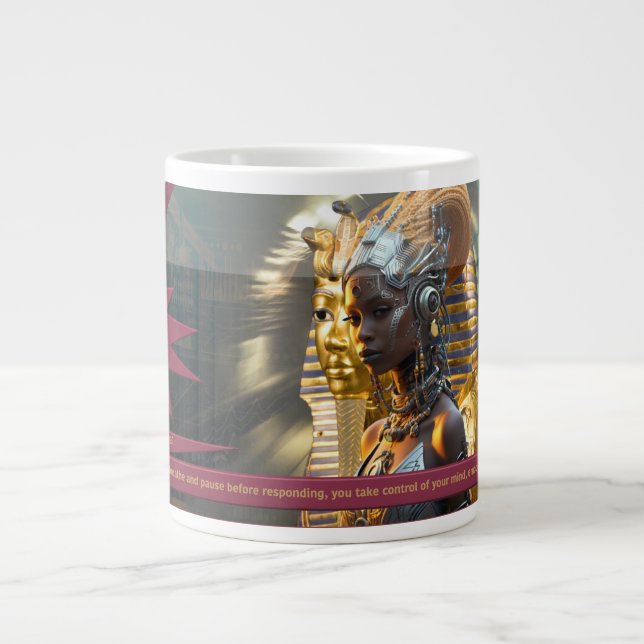 Taza De Café Gigante "Self-Control Is YOUR SuperPower" (Frente)